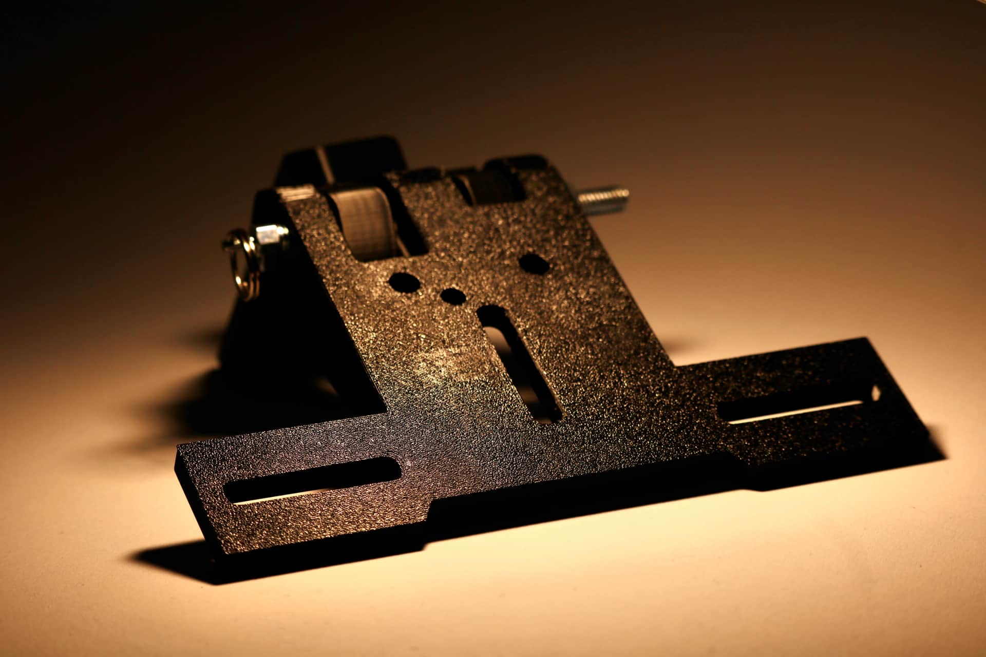 Interior clip mechanism of a 3D printed mount
