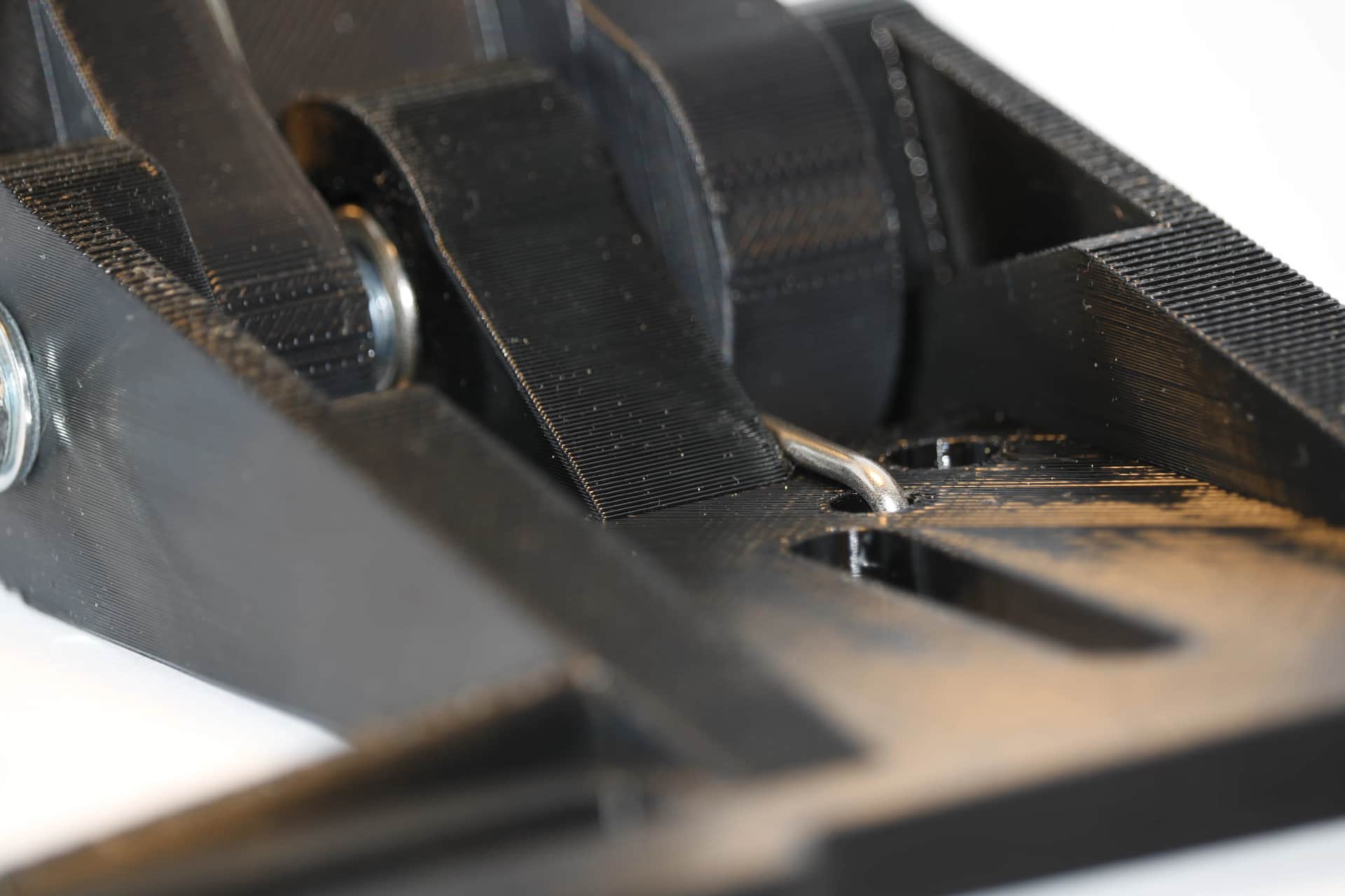 Precision flat bracket showing clean layer lines