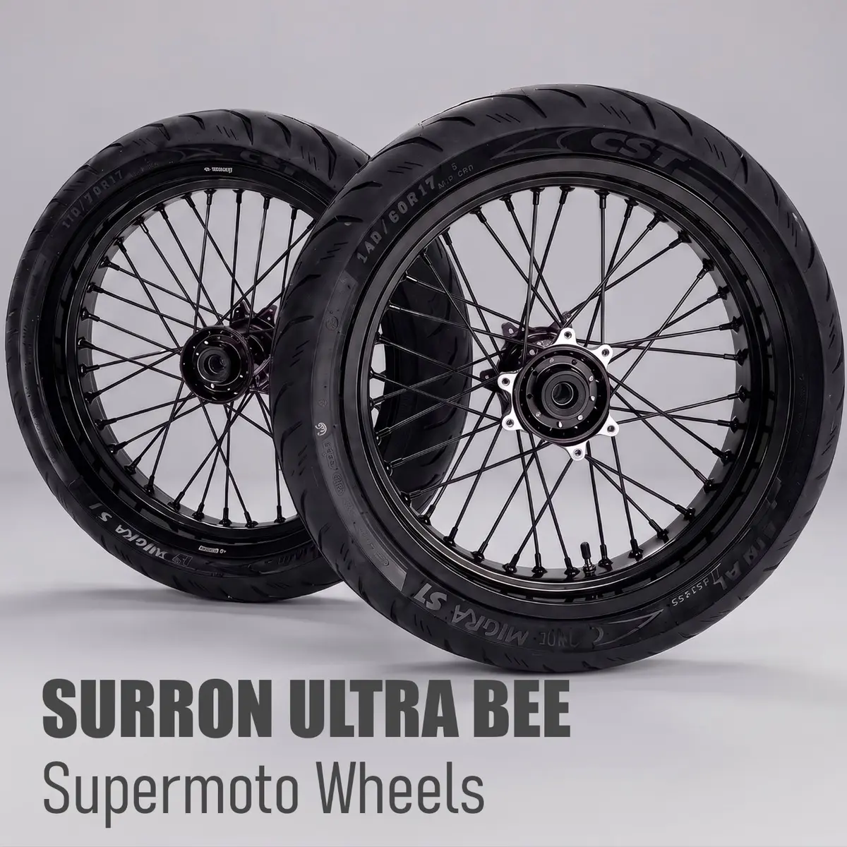 17-inch supermoto wheel set for the Sur-Ron Ultra Bee
